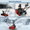 thumbnail image 4 of Towallmark 40V 20" Cordless Snow Blower, Brushless Motor 180° Rotating Chute Walkways Driveways Snow Thrower Blaster Dual LED Lights, Includes Dual-Port Fast Charger, 4 of 8