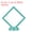 Teal, variant on Uxcell 3D Floating Frame Display Stand Challenge Coin Display Stand Holder Transparent PE Teal