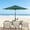 Green, variant on Qinain 10FT Solar Powered Patio Umbrella, UV Protection Market Table Umbrella w/ 40 LED Lights & Push Button Tilt & Crank Lift System for Garden/Lawn/Deck/Backyard/Pool