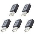 thumbnail image 1 of 5X Convertidor Adaptador USB 2.0 Tipo A Hembra A -USB B Hembra - Negro, 1 of 4