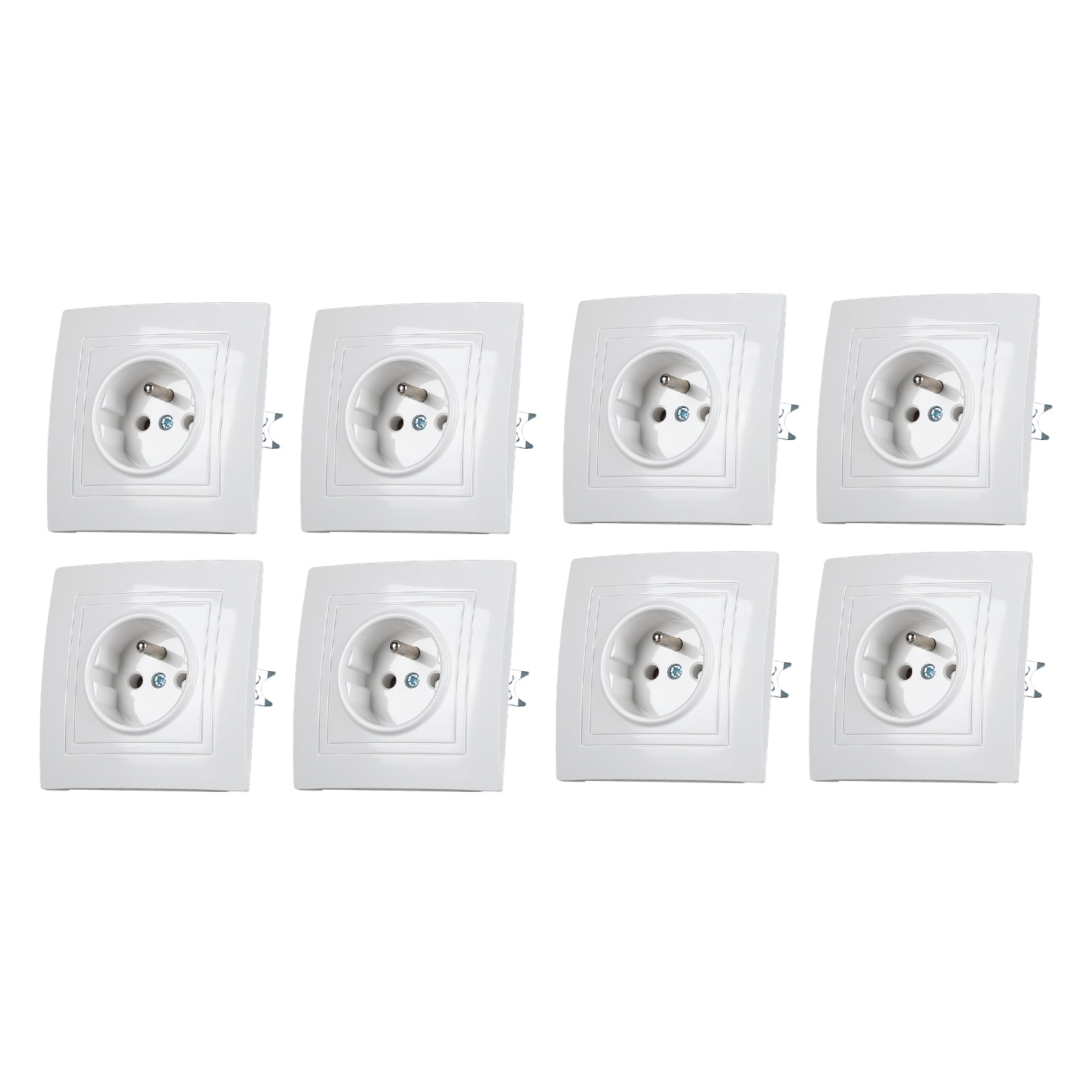 Socket, Embedded Installation Wall Mounted Socket Plastic Universal Electrical Outlet Safe For