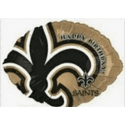 18" NEW ORLEANS SAINTS Happy Birthday Football Balloon • Party Supplies Decorations Foil Mylar Balloon