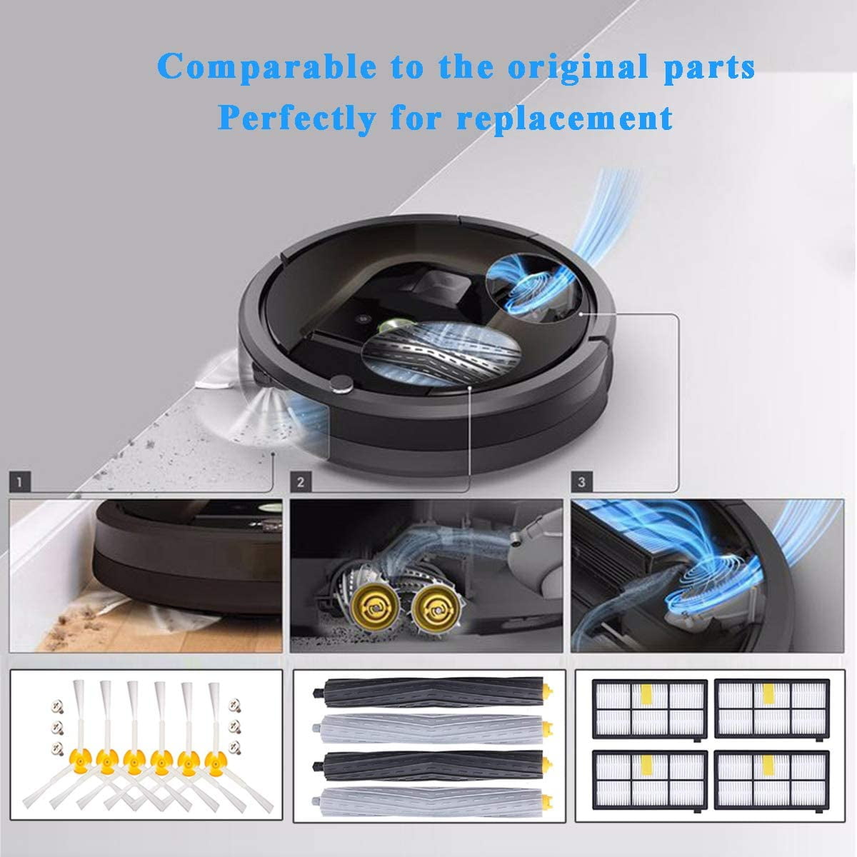 Accessories Kit for iRobot Roomba 800 Series 805 860 870 871 880 890 960 980 Vacuum Replacement Parts - Walmart.com