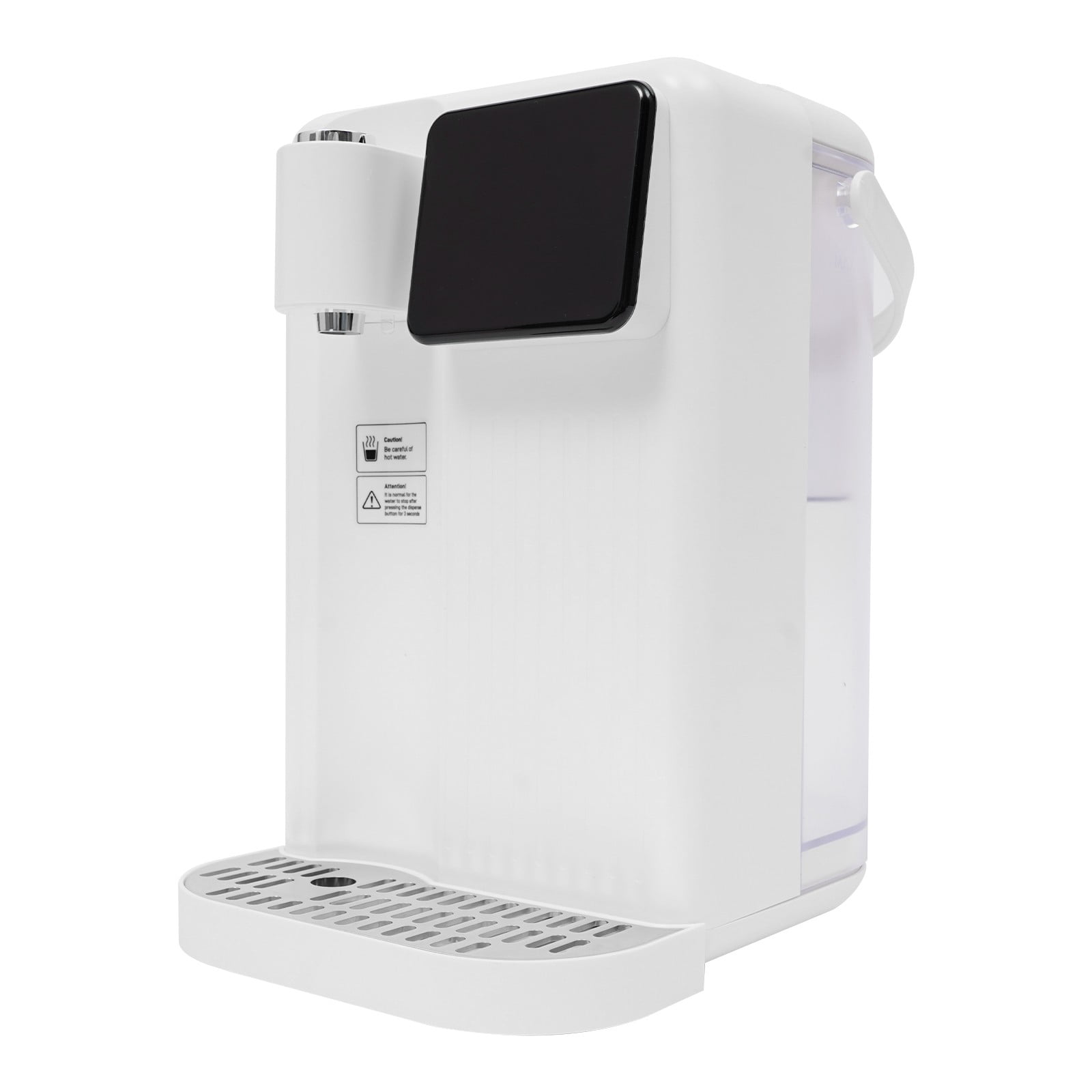 3s Instant Hot Water Dispenser, 2200W Countertop Hot Water Dispenser with LED Display & Light and 3L Water Tank, Water Warmer Hot Water Dispenser for Travel Hotel Bedroom Office White 110V