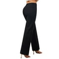 thumbnail image 3 of roswear Women's Wide Leg Jeans Stretchy Baggy Loose Fit Pants Trousers, 3 of 5