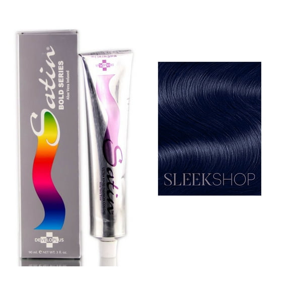 Satin Bold Series Aloe Vera Infused Hair Color - 3 oz - 4 Dark Blue
