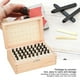 thumbnail image 4 of Juego De Punzones De Letras Y Números De Acero De 4mm, 36 Uds., Sello Del Alfabeto, Caja De Madera, 4 of 7