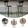 thumbnail image 4 of Emma + Oliver Black Dining Bar Stool with Wood Back/Seat and Black Powder-Coated Frame, 4 of 10