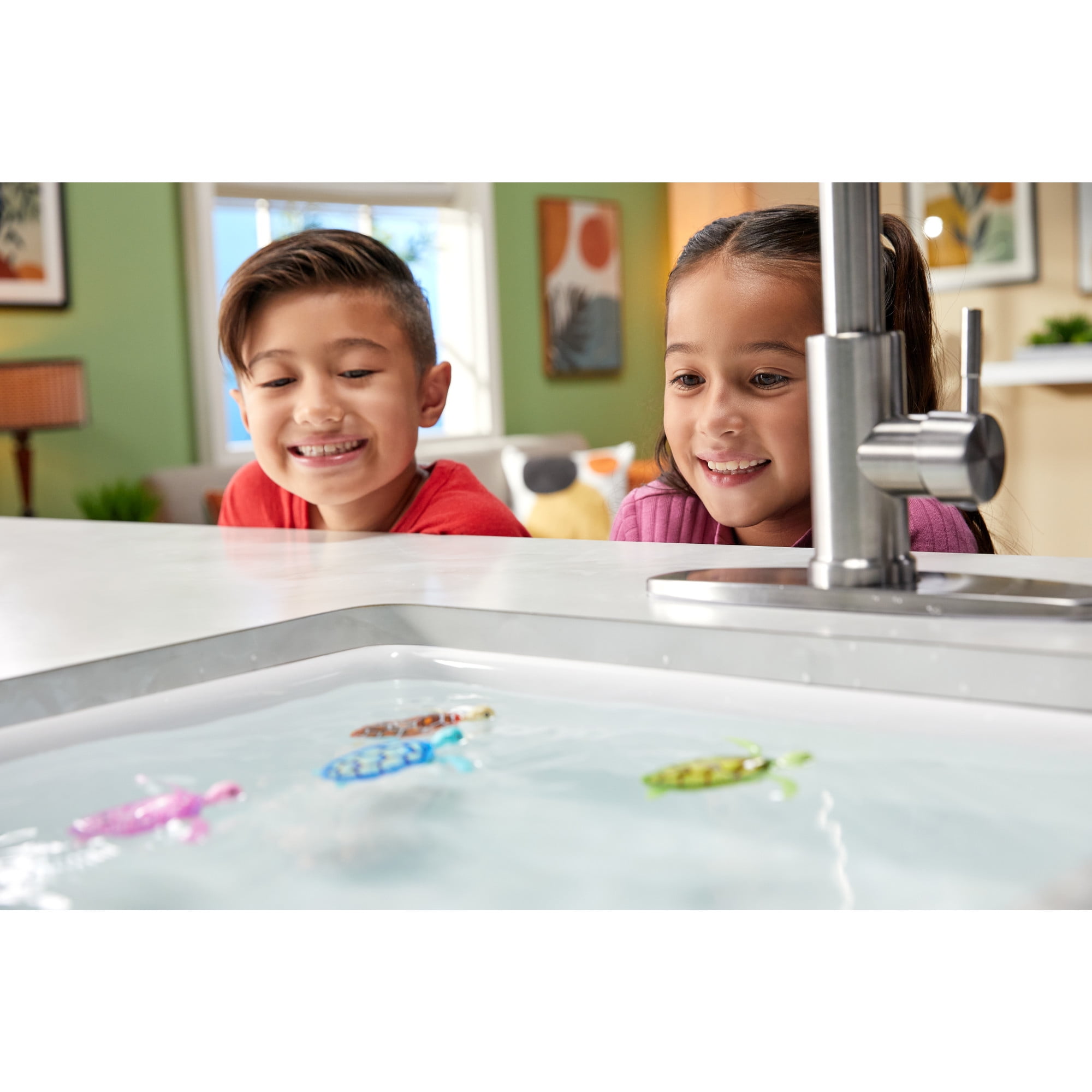 Robo Alive Turtles Electronic Robot Toy (2 Pack), Water Activated Toy for Child by ZURU