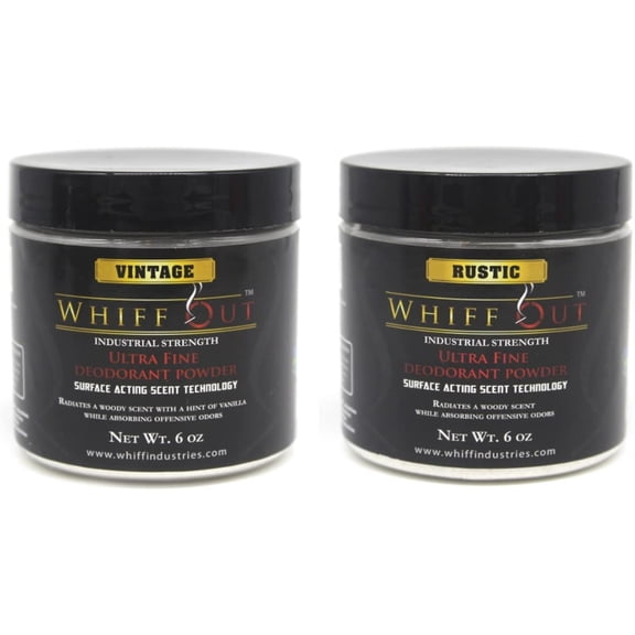 Whiff Out 6oz Deodorant Powder 2 pack - Vintage & Rustic Scents