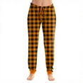 thumbnail image 3 of Hearthz Plaid Pajama Pants for Women Drawstring Elastic Cuffs Pajama Bottoms Women Winter Soft Lightweight Women's Sleep Pants with Pocket, 3 of 6