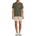 thumbnail image 2 of No Boundaries Men's and Big Men's Stretch Twill Pull On Shorts, up to Size 5XL, 2 of 5