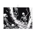 thumbnail image 1 of Fotbe Skeleton Wave Artwork Alfombrilla de Secado para Cocina con Estampado, 18x24 Pulgadas, 1 of 7