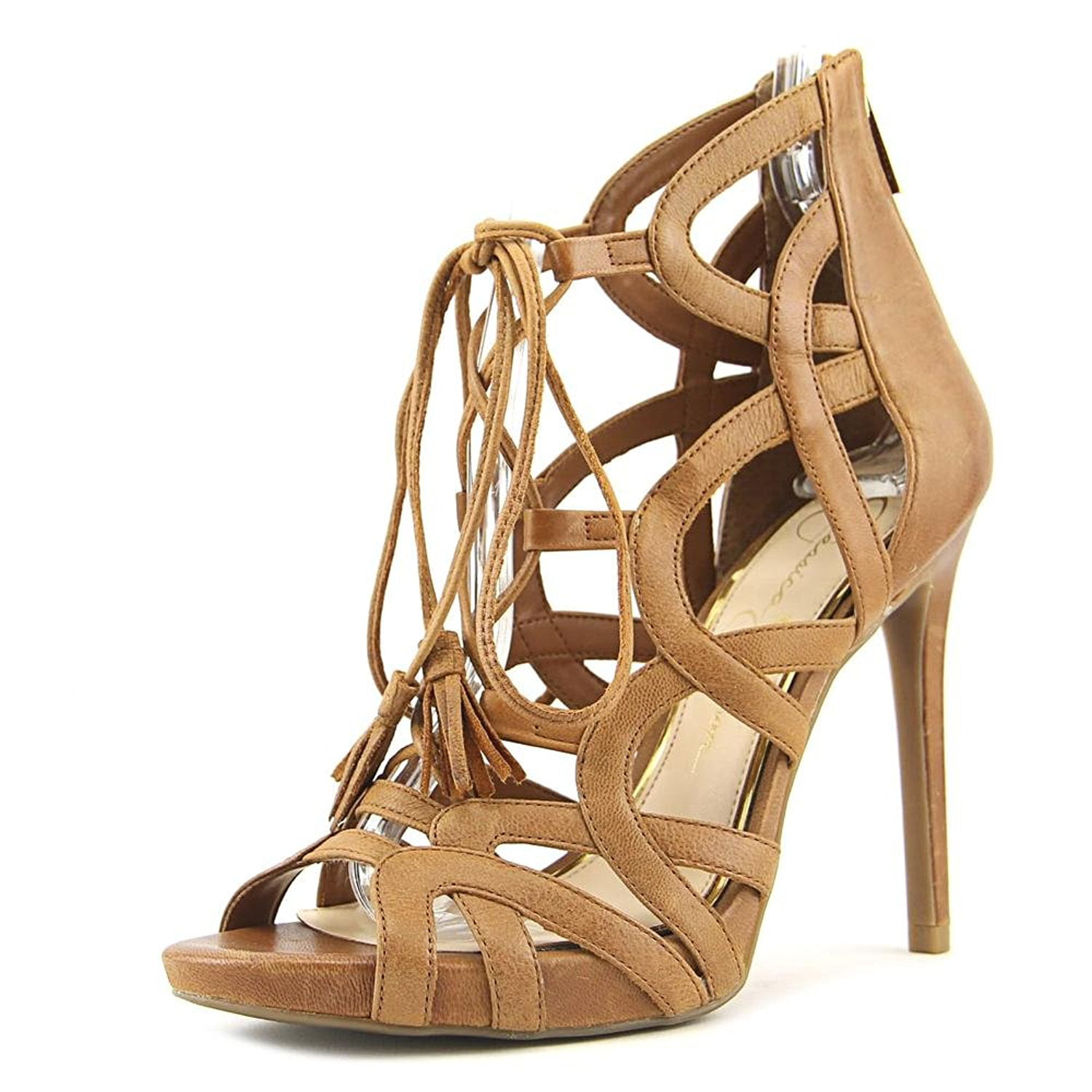 Jessica Simpson Womens Racine Leather Open Toe Casual Strappy Sandals ...