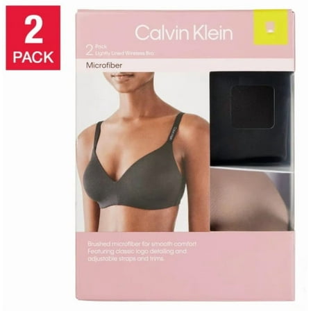 Calvin Klein Women's Wirefree Bra, 2-Pack