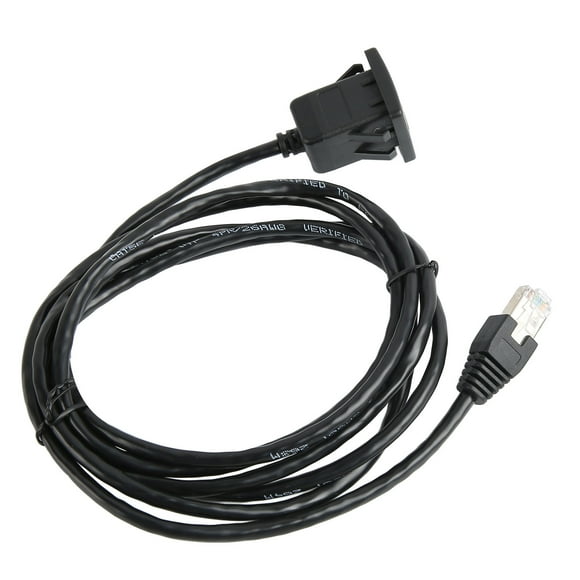 Cable de Extensión de Montaje en Panel Ethernet CAT5E 100 m Macho a Hembra