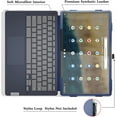 thumbnail image 3 of Labanema Compatible with Lenovo IdeaPad Duet 5 Chromebook 13.3 Case,PU Leather Folio 2-folding Stand Cover for Lenovo IdeaPad Duet 5 Chromebook 13.3" 2-in-1 Tablet,Dark Blue, 3 of 7