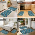 thumbnail image 4 of Pioneer Flower Floral Print Pattern Bath Mat Set Of 2,Non-Slip Rug for Bathroom,Kitchen,Bedroom,Entrance, 30x17 and 23.5x15.7 Inches, 4 of 5