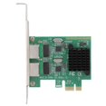thumbnail image 2 of 10/100/1000Mbps RJ-45*2 Dual port PCI-Ex1 GigabiT network Card for 8102-T2, 2 of 4