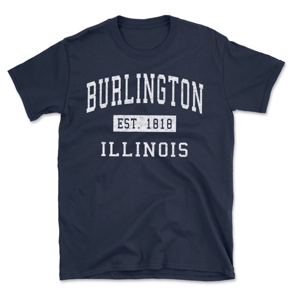 Burlington Illinois Classic Established Men's Cotton T-Shirt