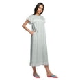 thumbnail image 3 of Moomaya Chemise de Nuit Imprimée pour Femme Mi-Mollet en Coton à Manches Courtes, 3 of 6