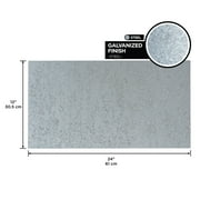 M-D Building Products 56020 12 in. x 24 in. x .018 in. Galvanized Steel Sheet
