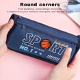 thumbnail image 4 of Estuche de Lona de Gran Capacidad para Estudiantes | Bolsa de Papelería Resistente de Tres Capas | Organizador Deportivo | Opciones En Azul y Gris | Almacenamiento de Útiles Escolares para Niños y Ad, 4 of 6
