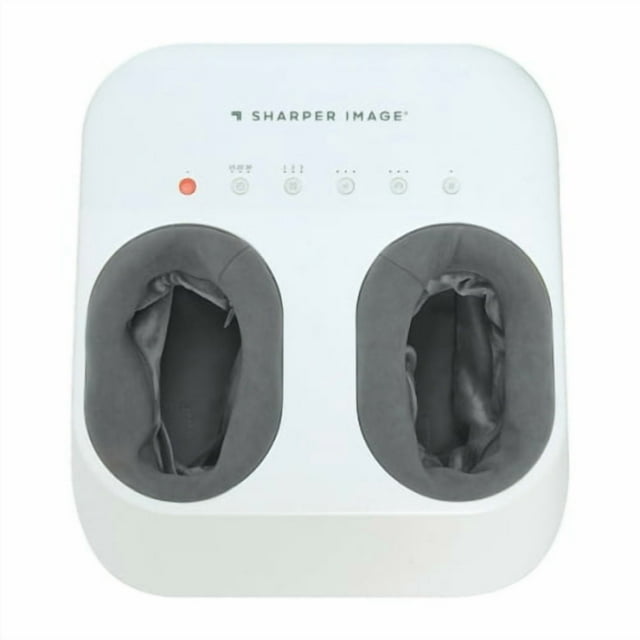 OPEN BOX Sharper Image Shiatsu Foot Massager | Deep Kneading + Compression | Adjustable Heat | Remote Control Included | Ergonomic Design | Fits Up to Men’s Size 12 and Women's 14