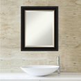 thumbnail image 4 of Amanti Art Beveled Bathroom Wall Mirror - Manhattan Black Frame - Manhattan Black Outer Size: 20 x 24 in, 4 of 5