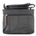 thumbnail image 3 of Silver Fever Leather Travel Cross Body Handbag Black Brown, 3 of 6