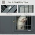 thumbnail image 5 of PawHut Dog Crate Furniture Indoor Pet Kennel End Table Grey, 5 of 9