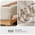 thumbnail image 3 of MooMee Sheet Set Queen 600TC 100% Long-Staple Cotton Silky Sateen Smooth Luxury 4pcs(Light Beige), 3 of 6