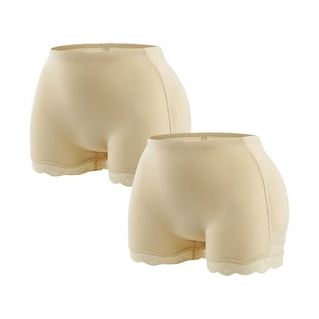 Baywell Butt Lifter Hip Enhancer Pads Underwear Shapewear Lace Padded Control Panties Shaper Booty Fake Pad Briefs Boyshorts 2 Pieces Skin S-6XL
