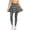 Black Paw Print Gray, variant on COEQINE High Waist Yoga Skirted Legging for Women with Pockets Elastic Comfy Fit Tennis Leggings with Skirts Heart Red Print Golf Pickleball Skort Pants, S