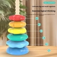 thumbnail image 4 of Fufvuti Spinning Toy, Rainbow Stacking Toys for Toddlers 1-3, Ring Stacker Baby Toys 6 to 12 Months, Girl Boy Christmas Birthday Gifts, Montessori Autism Sensory Toy, 4 of 6