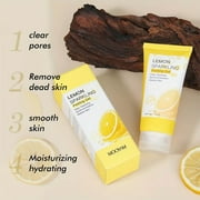 Mooyam Lemon Exfoliating Brightening Gel for Face & Body, Deep Cleansing Moisturizing Scrub, Gentle Exfoliation, Smooth Skin for All Skin Types 3.38 oz