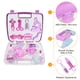 thumbnail image 4 of Niños Niños Para Niños Rol de Juego Médico Kit Equipo de Enfermera Regalo de Juguete Rosa/Púrpura, 4 of 7