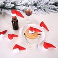 thumbnail image 3 of Christmas Decoration Party Lollipop Topper Fork Knife Cutlery Bottle Ornament Wine Bottle Hat Christmas Santa Hats Cup Bottles Cover Mini Christmas Hat FOR WINE BOTTLE/KNIFE FORK, 3 of 8