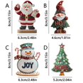 thumbnail image 2 of TIELUTT Santa and Home Atmosphere Pendant 2d Acrylic Pendant Drill Crafting Large Stain Glass Panels Steel Curtain Light Decorations for Living Room on Ceiling Rocking Ornament, 2 of 6