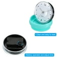 thumbnail image 5 of Waterproof Bathroom Clock Battery Operated Wall Clock with Suction Cup, Green, 5 of 7