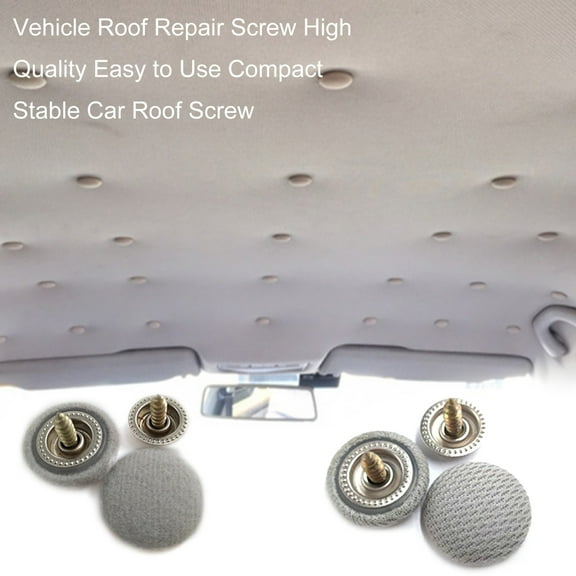Naierhg 50Pcs Auto Roof Snap Pins Retainer Practical Simple Use Nylon Stable Car Roof Headliner Repair Kit