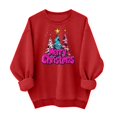 thumbnail image 2 of Ailaofu Ugly Christmas Sweater Women Funny Red Merry Christmas Sweatshirt Oversized Xmas Graphic Sweaters Holiday Pullover, 2 of 6