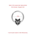 thumbnail image 2 of FANSING Halloween Septum Jewelry 16g Fox Septum Ring Surgical Steel Piercing Rings 16 Gauge 10mm Daith Hoop Earring, 2 of 4