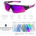 thumbnail image 3 of Polarized Sports Sunglasses for Men Women Youth Baseball Fishing Cycling Running Golf Motorcycle Tac Glasses UV400, 3 of 7