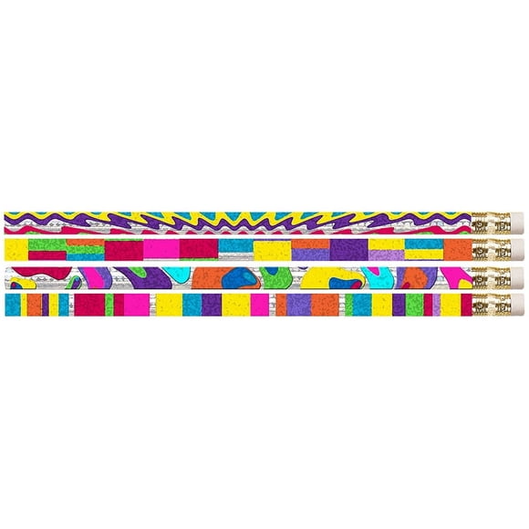 Watercolors Motivational/Fun Pencils, Pack Of 12
