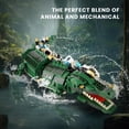 thumbnail image 6 of Honchoes Mechanical Crocodile Building Set with Display Stand & Light Compatible with Lego Animal for Adults 996 Pcs, 6 of 10