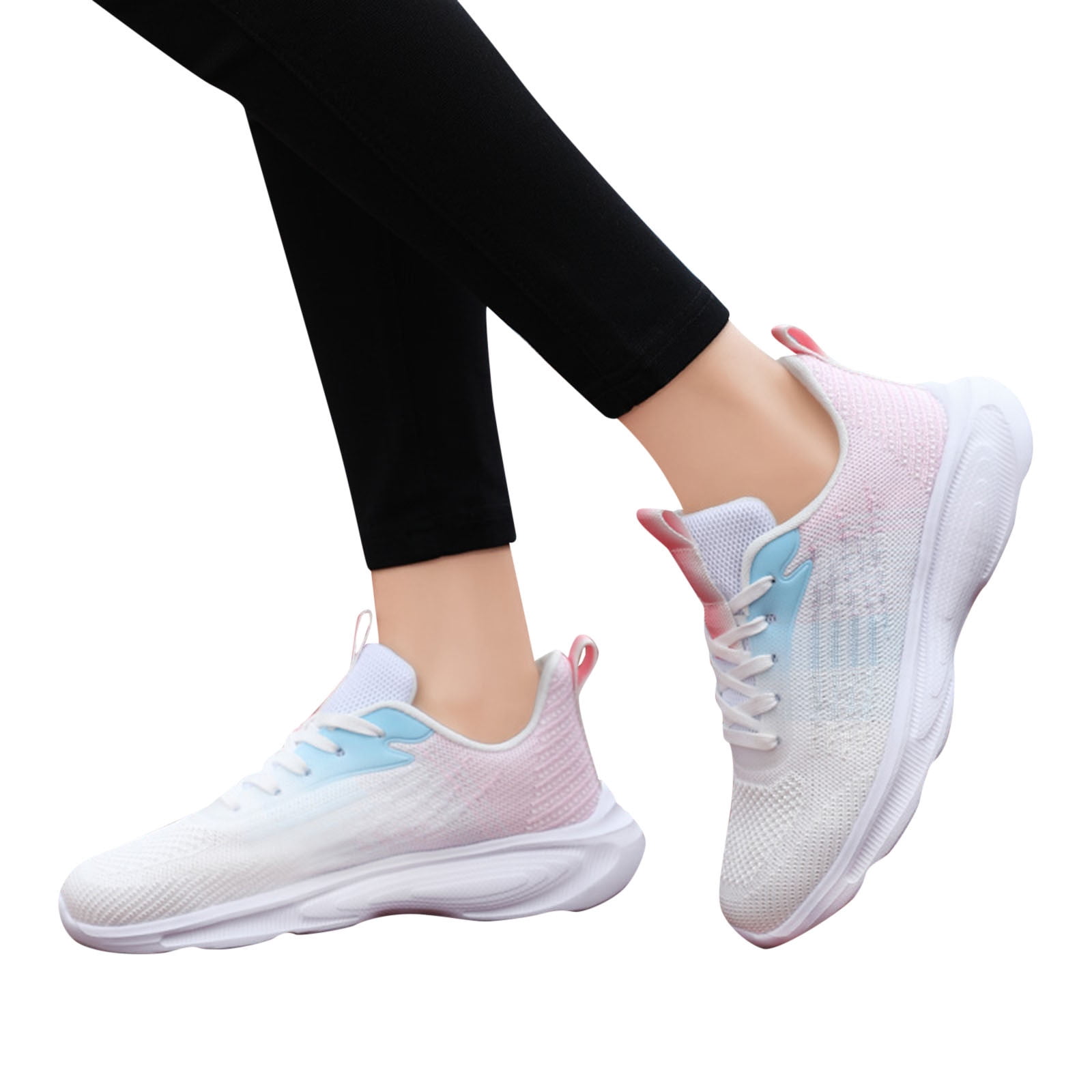 XIAQUJ Women Sneakers Gradient Color Summer New Pattern Mesh XIAQUJ Women Sneakers Gradient Color Summer New Pattern Mesh
