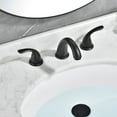 thumbnail image 5 of sumerain Widespread Bathroom Faucet Double Handle 3 Hole Lavatory Sink Faucet, Matte Black, 5 of 10