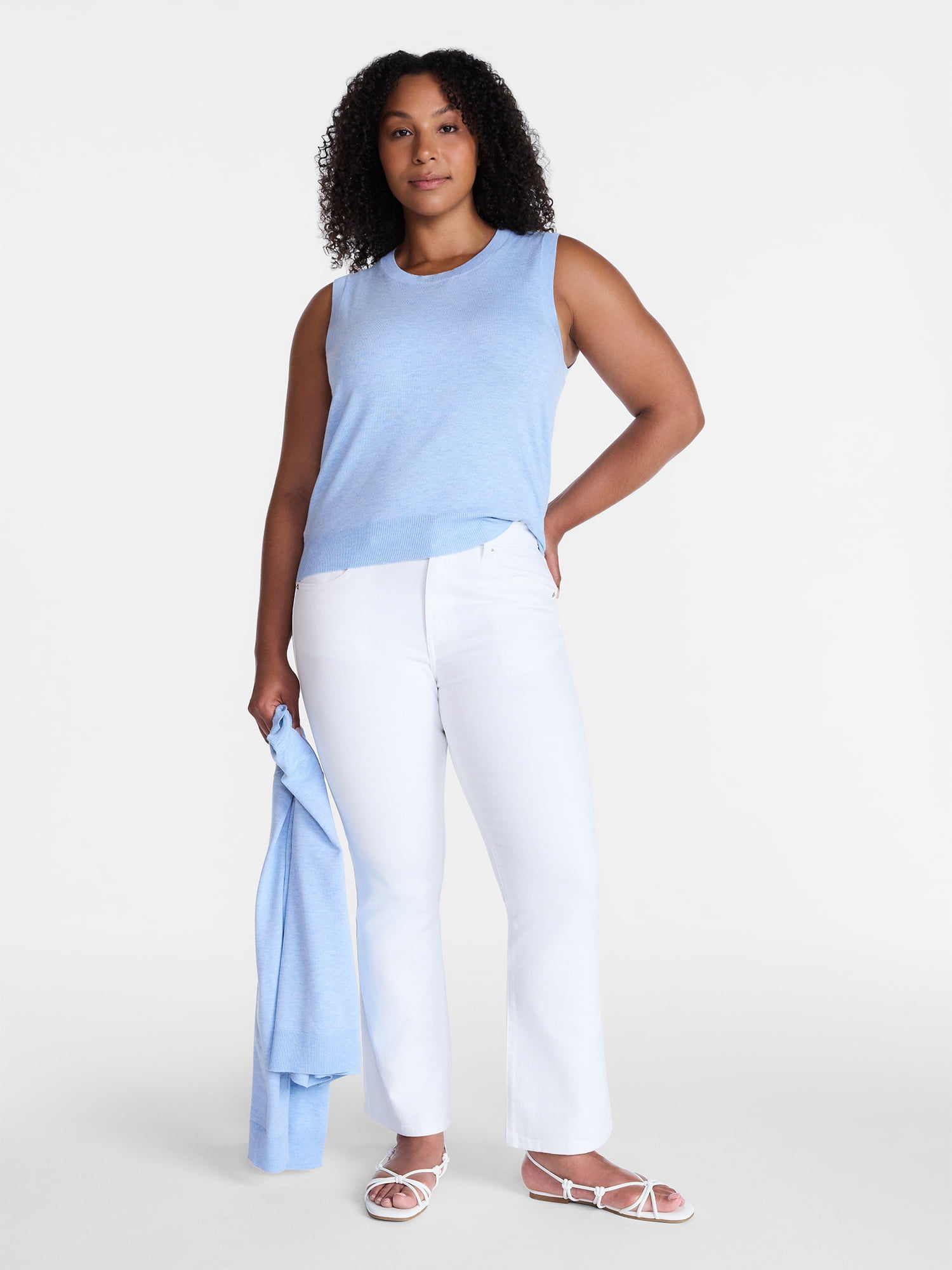 Time and Tru Women's Mid Rise Bootcut Jeans, 30" Inseam, Sizes0-20, 10S-16S