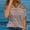 B77 Khaki short sleeve shirts for women Clearance Under $5, variant on Cagogo Ladies Dressy Casual Sexy V Neck Tshirt Under $10 Summer Cold Shoulder Short Sleeve Striped Color Block Tunic Tops Holiday Beach Tshirts Outfits